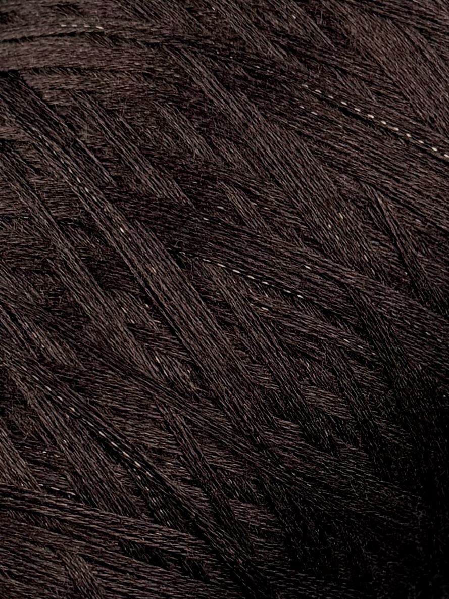 Biagioli Modesto Cashmere 30 (2/36 × 5) – Garn aus Kaschmir und Merino mit Lurex col. Kaltbraun